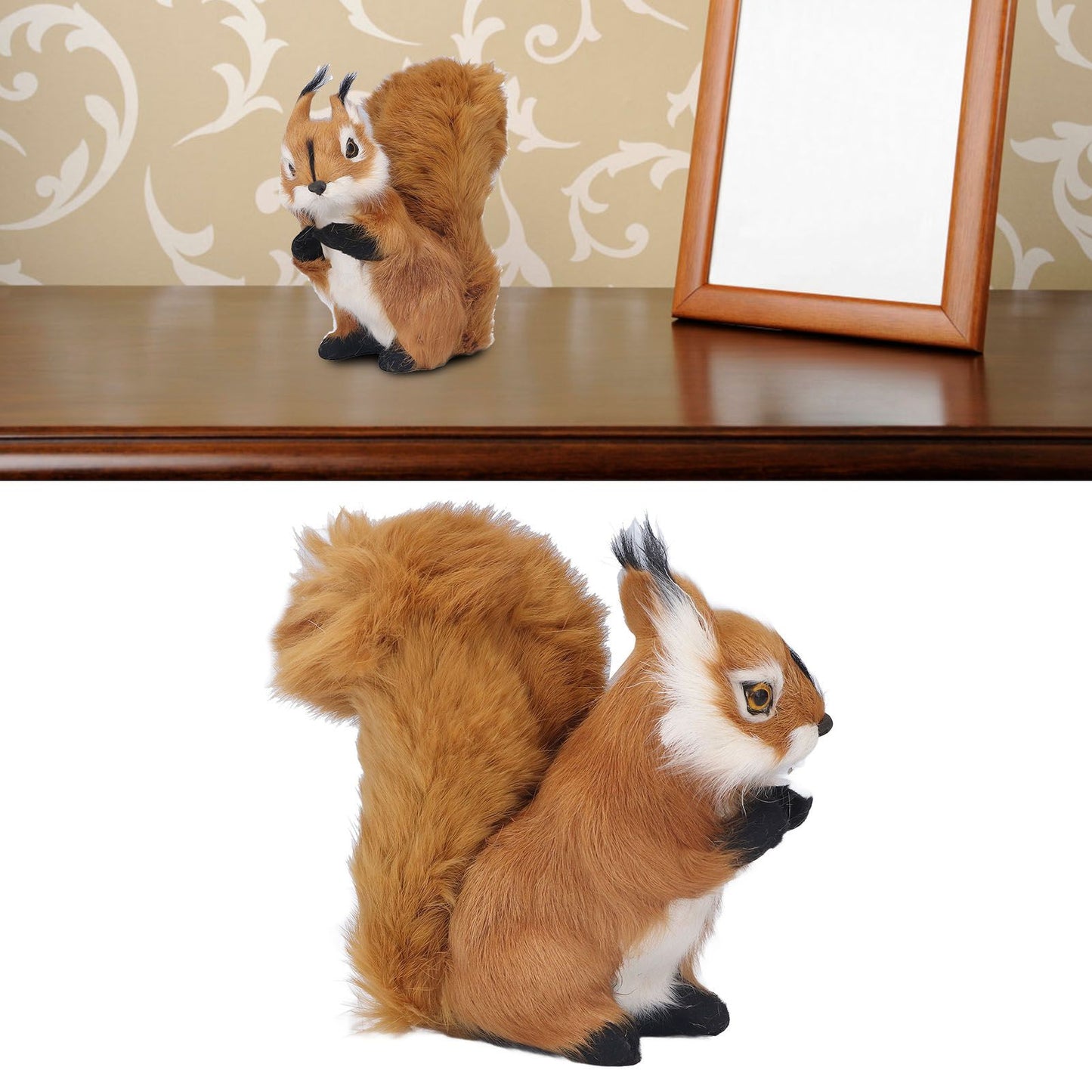Simulation Squirrel Large Cute Lifelike Simulation Squirrel Crafts Decorations Garden Ornament V1294-YM0523-3115220002311
