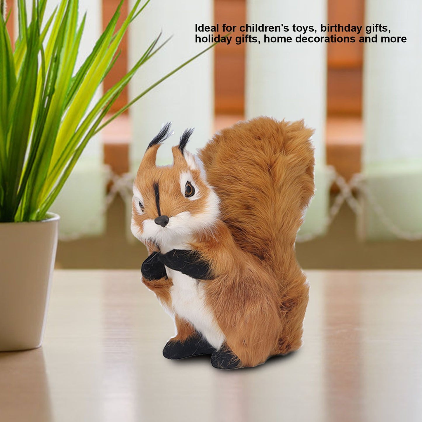 Simulation Squirrel Large Cute Lifelike Simulation Squirrel Crafts Decorations Garden Ornament V1294-YM0523-3115220002311