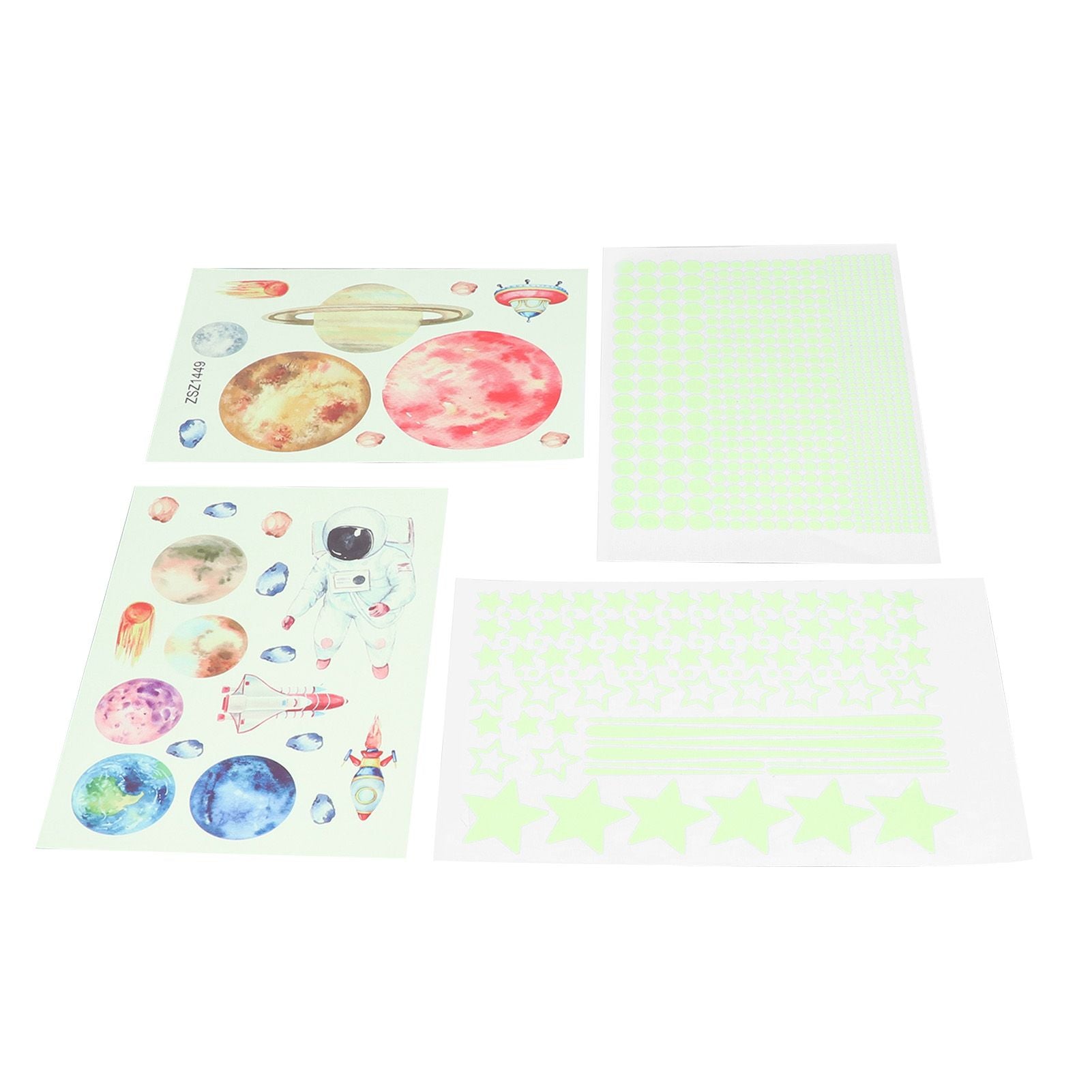 Glowing Star Luminous Wall Sticker Harmless PVC Wall Paper for Office Bedroom Decoration V1294-YM0523-3115220003411