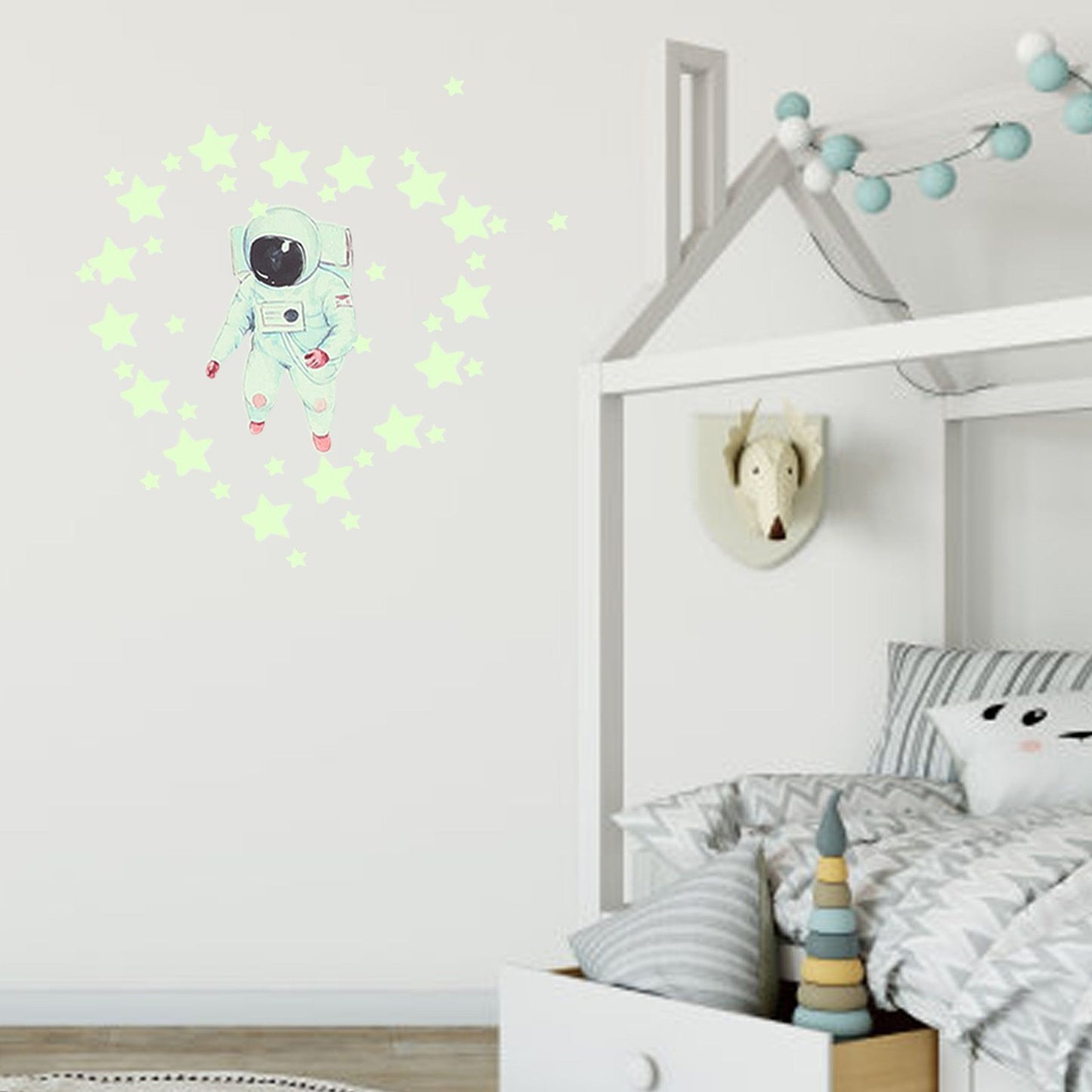Glowing Star Luminous Wall Sticker Harmless PVC Wall Paper for Office Bedroom Decoration V1294-YM0523-3115220003411