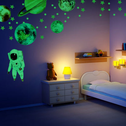 Glowing Star Luminous Wall Sticker Harmless PVC Wall Paper for Office Bedroom Decoration V1294-YM0523-3115220003411