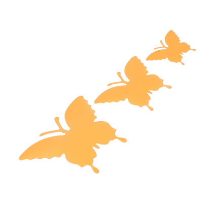 2set Luminous Stickers PVC Material 3D Stereoscopic Insect Patterns Easy Detachable Orange 3 Size Wall Decal V1294-YM0523-3115220003611