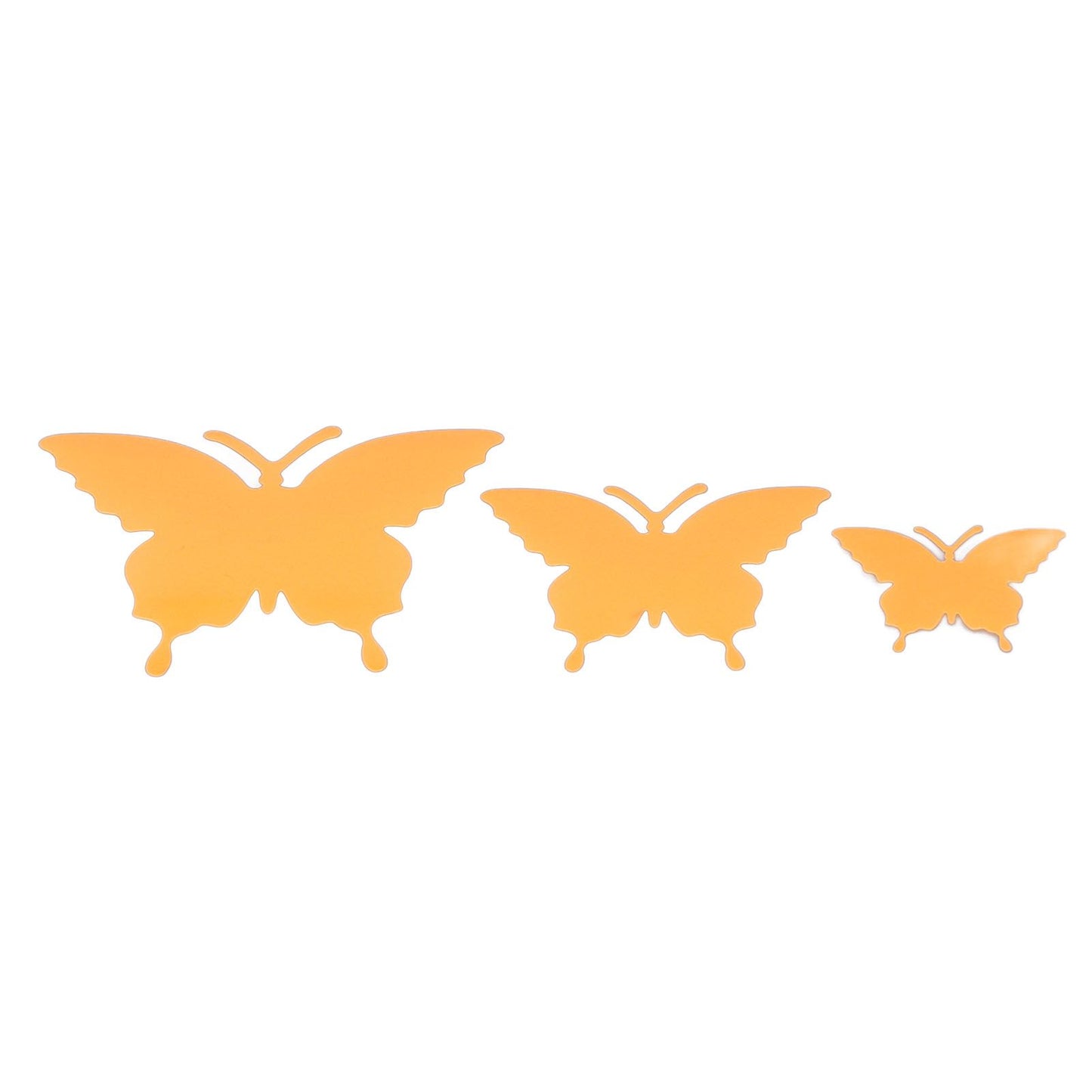 2set Luminous Stickers PVC Material 3D Stereoscopic Insect Patterns Easy Detachable Orange 3 Size Wall Decal V1294-YM0523-3115220003611