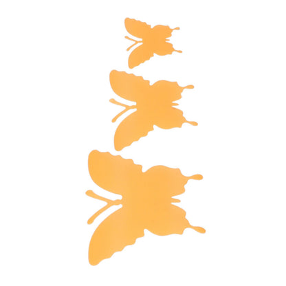 2set Luminous Stickers PVC Material 3D Stereoscopic Insect Patterns Easy Detachable Orange 3 Size Wall Decal V1294-YM0523-3115220003611