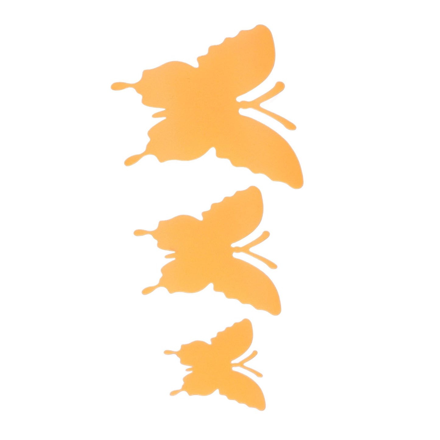 2set Luminous Stickers PVC Material 3D Stereoscopic Insect Patterns Easy Detachable Orange 3 Size Wall Decal V1294-YM0523-3115220003611