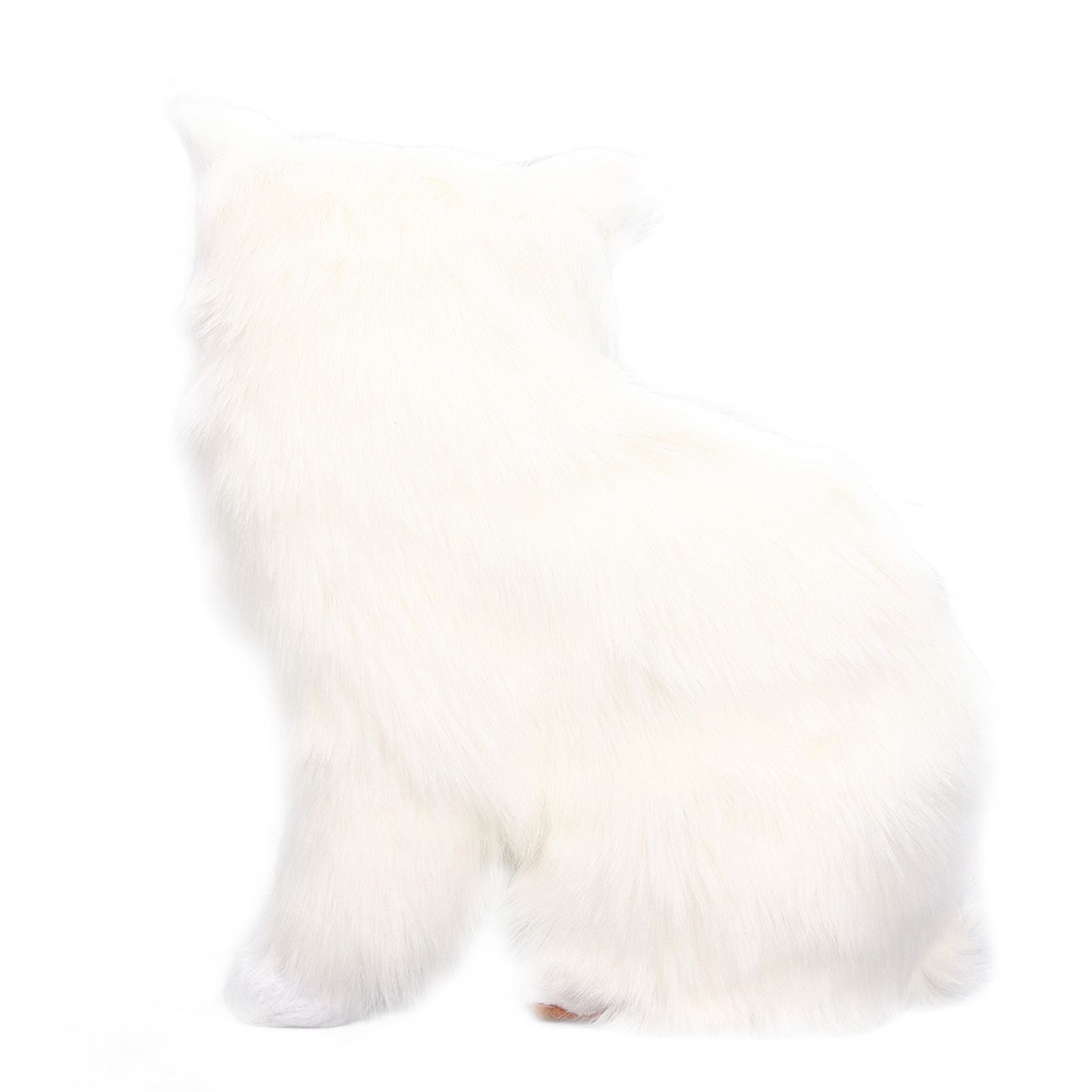 Simulation Cat White Cute Attractive Plush Fake Cat Toy with 84mAh Battery for Toy Gift Decorations V1294-YM0523-3115220003711