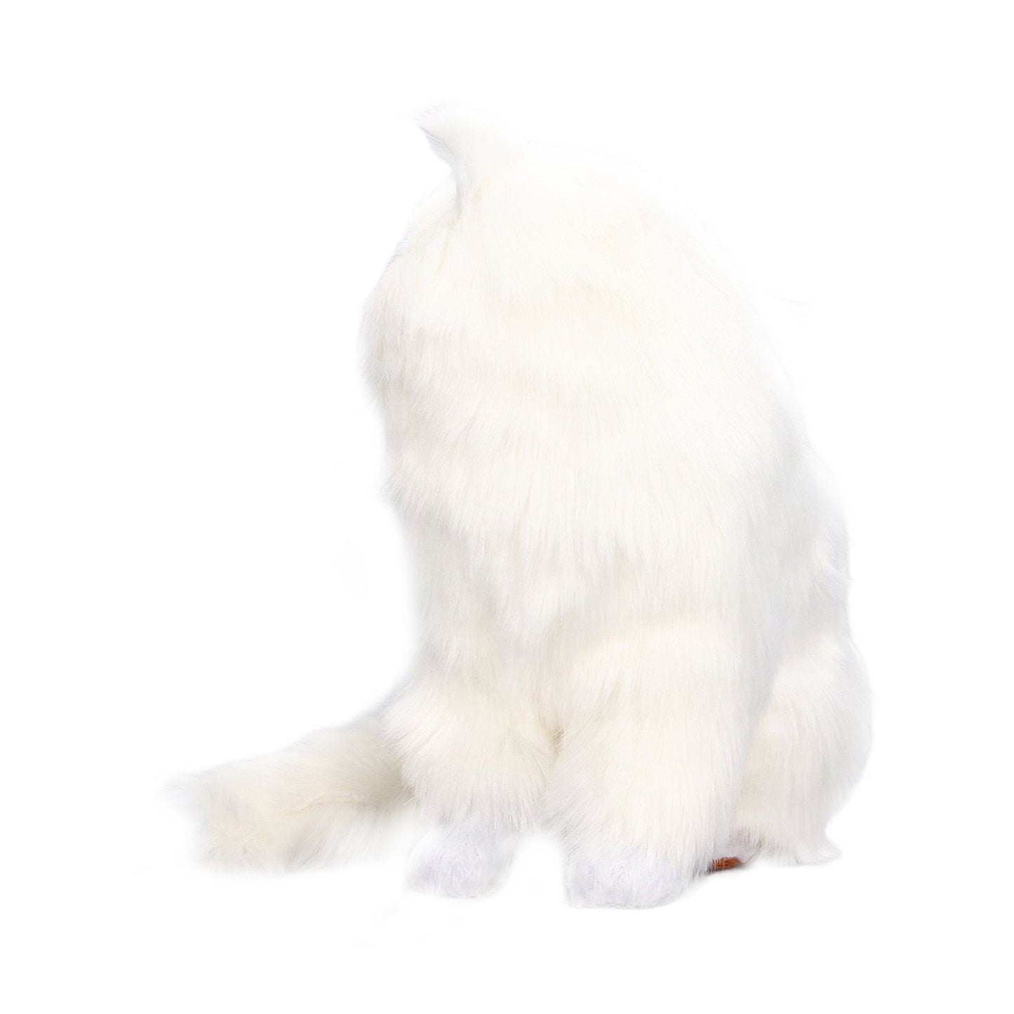 Simulation Cat White Cute Attractive Plush Fake Cat Toy with 84mAh Battery for Toy Gift Decorations V1294-YM0523-3115220003711