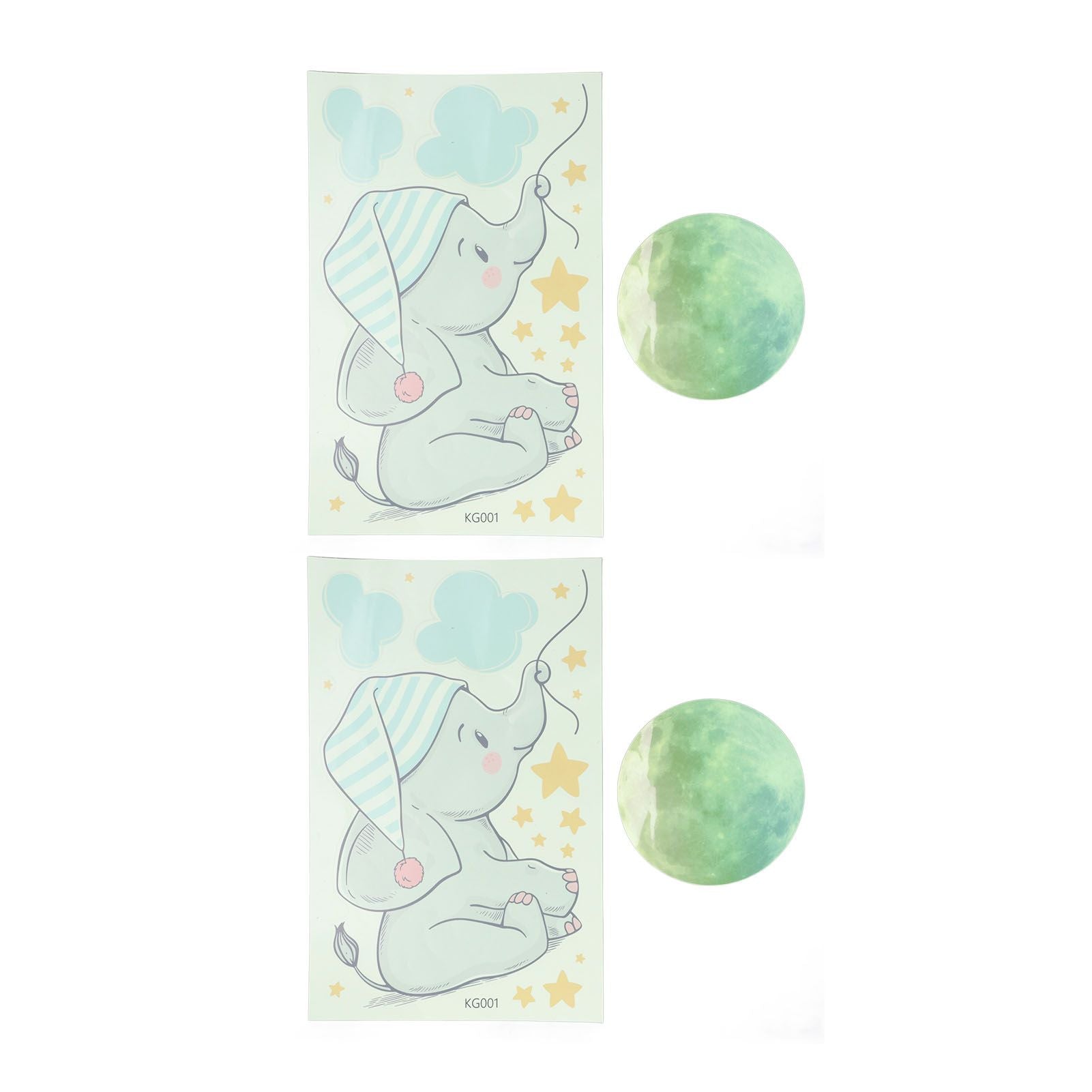 2Set Luminous Wall Sticker DIY Glowing Wall Decals Self Adhesive Wall Paper for Bedroom V1294-YM0523-3115220003911
