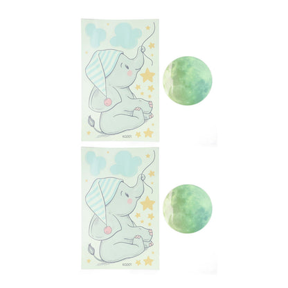 2Set Luminous Wall Sticker DIY Glowing Wall Decals Self Adhesive Wall Paper for Bedroom V1294-YM0523-3115220003911
