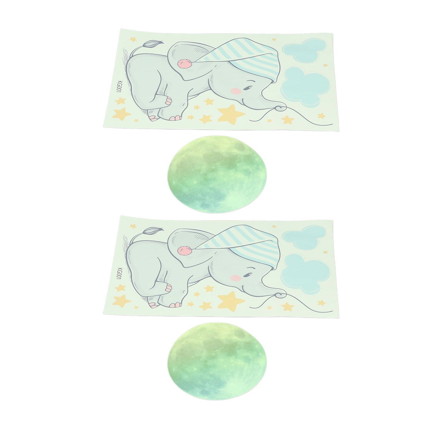 2Set Luminous Wall Sticker DIY Glowing Wall Decals Self Adhesive Wall Paper for Bedroom V1294-YM0523-3115220003911