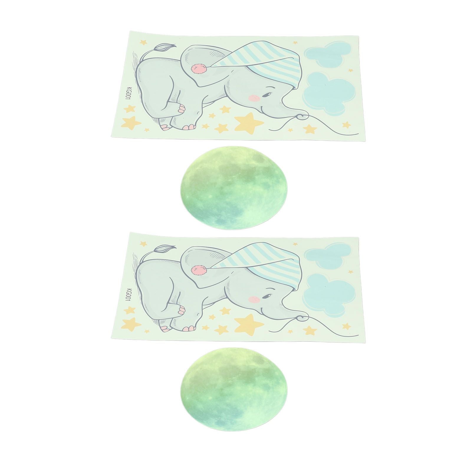 2Set Luminous Wall Sticker DIY Glowing Wall Decals Self Adhesive Wall Paper for Bedroom V1294-YM0523-3115220003911