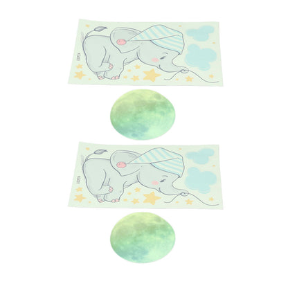 2Set Luminous Wall Sticker DIY Glowing Wall Decals Self Adhesive Wall Paper for Bedroom V1294-YM0523-3115220003911