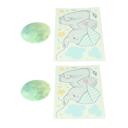 2Set Luminous Wall Sticker DIY Glowing Wall Decals Self Adhesive Wall Paper for Bedroom V1294-YM0523-3115220003911