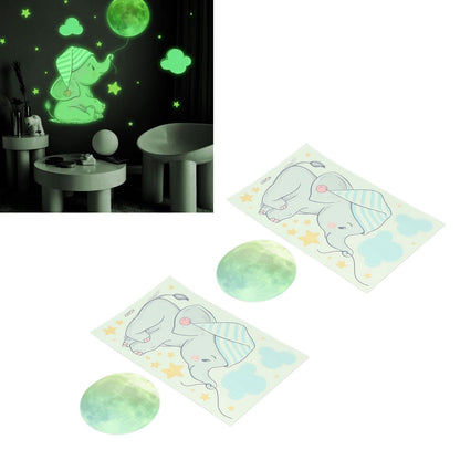 2Set Luminous Wall Sticker DIY Glowing Wall Decals Self Adhesive Wall Paper for Bedroom V1294-YM0523-3115220003911