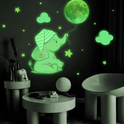 2Set Luminous Wall Sticker DIY Glowing Wall Decals Self Adhesive Wall Paper for Bedroom V1294-YM0523-3115220003911