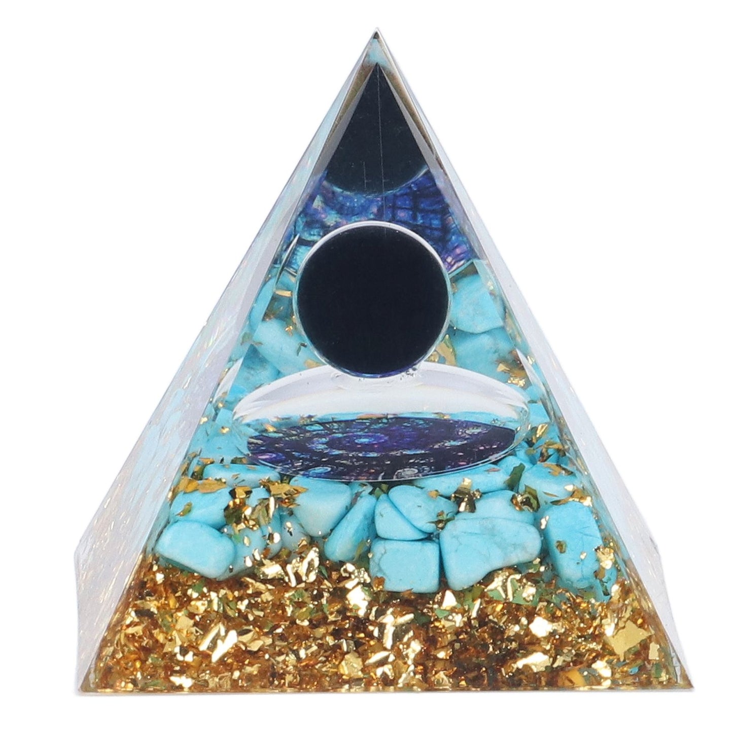 Orgone Pyramid Energy Healing Chakra Pyramid Promotes Mental Growth for Home Office Desktop Decoration V1294-YM0523-3115220007011