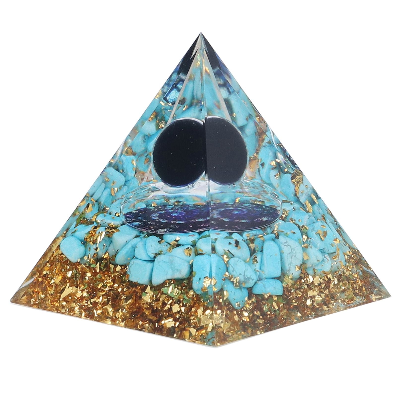 Orgone Pyramid Energy Healing Chakra Pyramid Promotes Mental Growth for Home Office Desktop Decoration V1294-YM0523-3115220007011