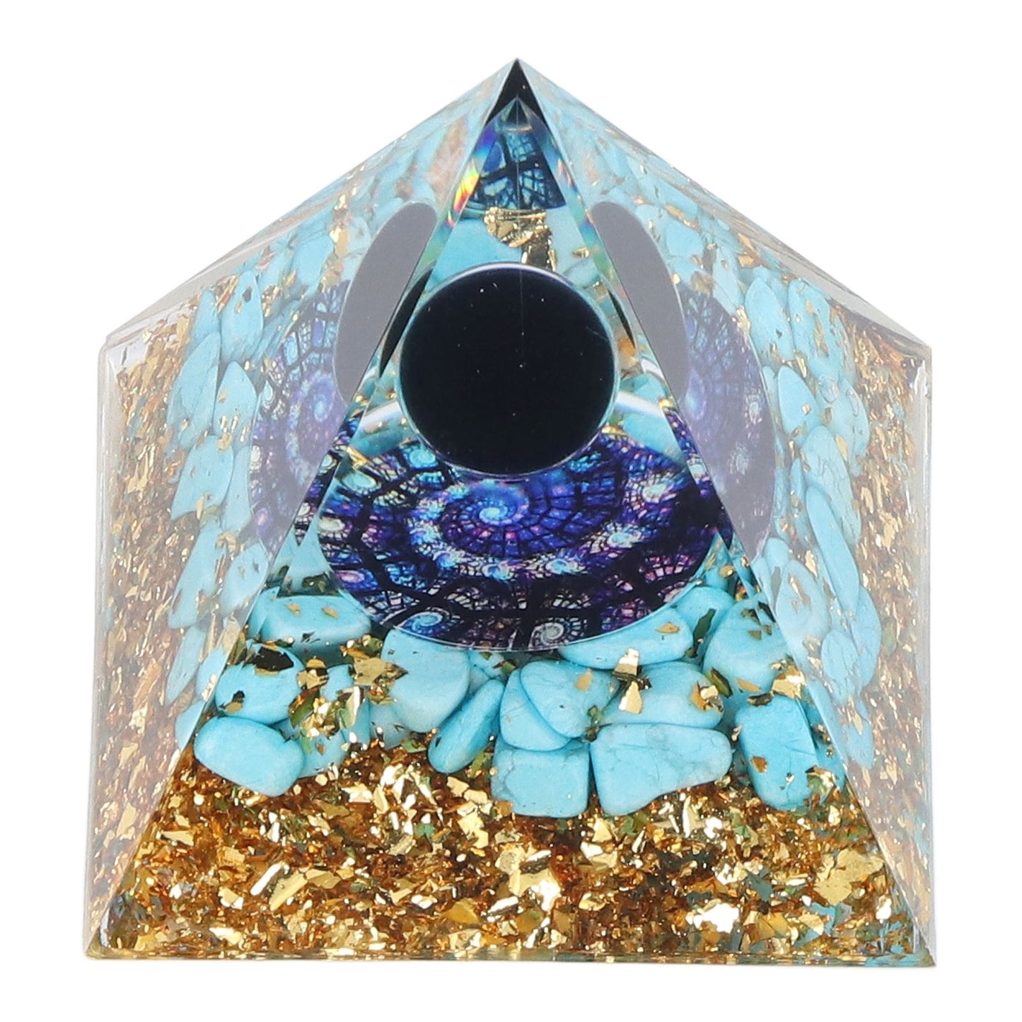 Orgone Pyramid Energy Healing Chakra Pyramid Promotes Mental Growth for Home Office Desktop Decoration V1294-YM0523-3115220007011