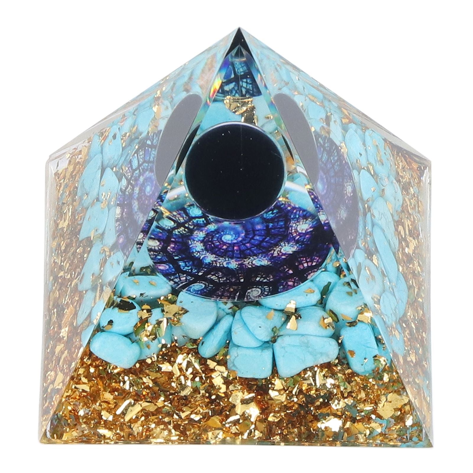 Orgone Pyramid Energy Healing Chakra Pyramid Promotes Mental Growth for Home Office Desktop Decoration V1294-YM0523-3115220007011
