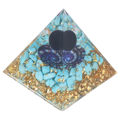 Orgone Pyramid Energy Healing Chakra Pyramid Promotes Mental Growth for Home Office Desktop Decoration V1294-YM0523-3115220007011
