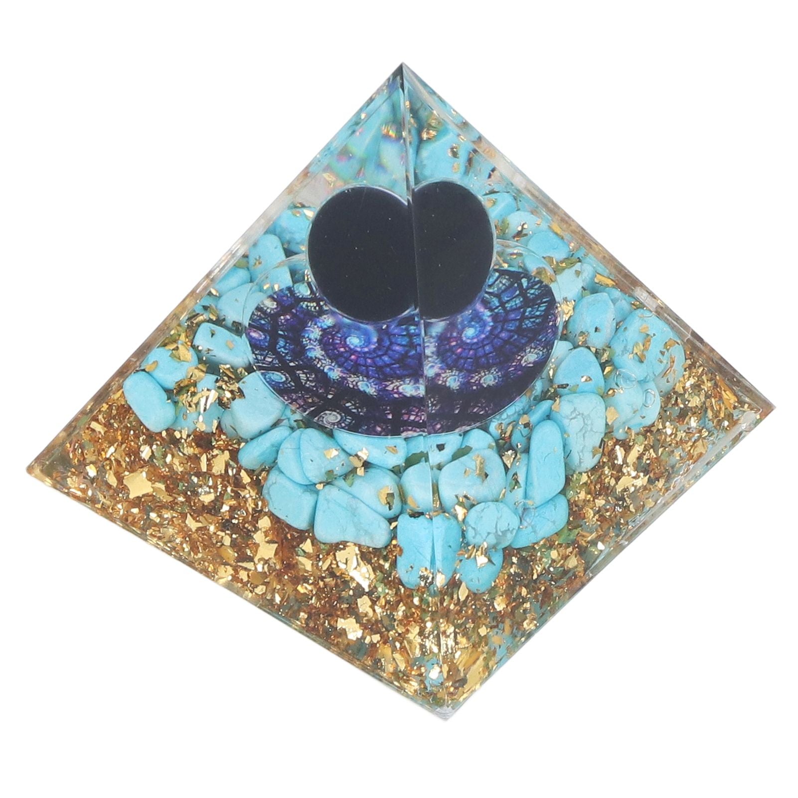 Orgone Pyramid Energy Healing Chakra Pyramid Promotes Mental Growth for Home Office Desktop Decoration V1294-YM0523-3115220007011