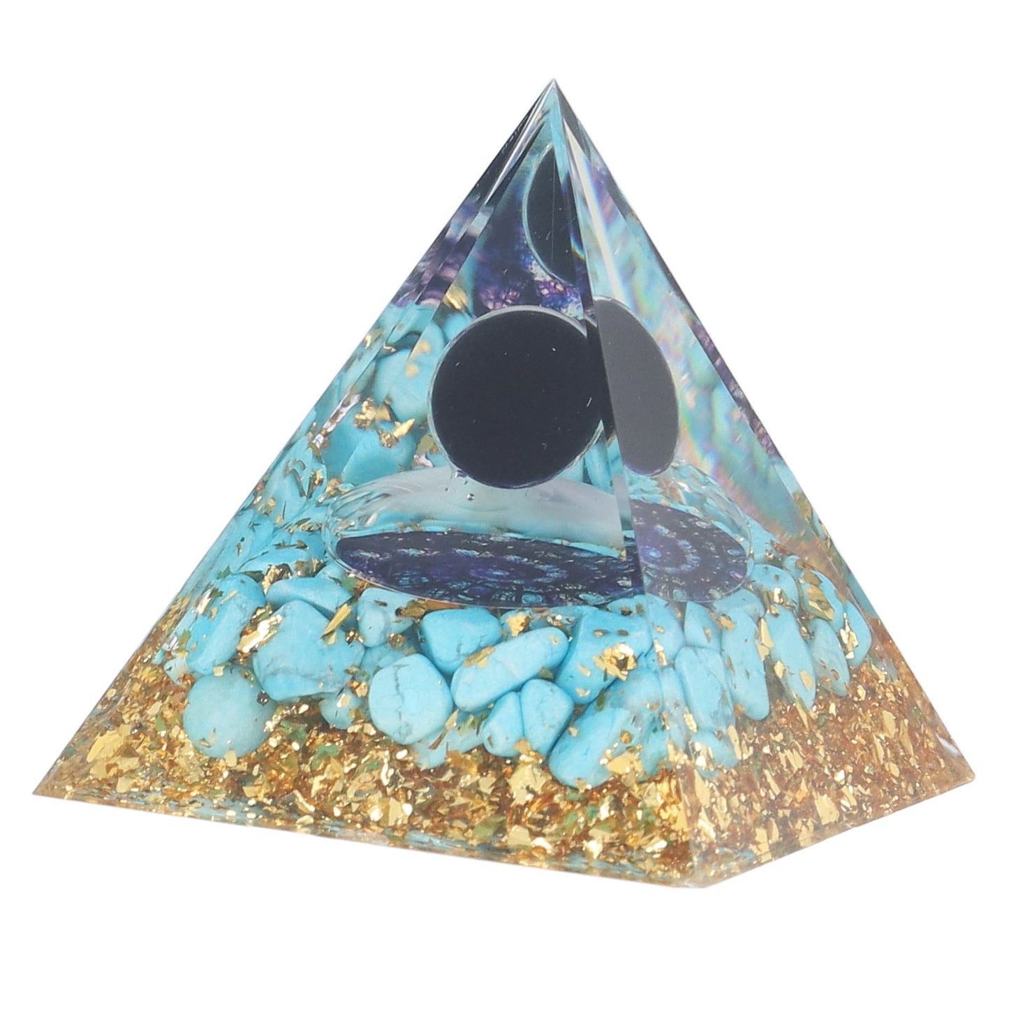 Orgone Pyramid Energy Healing Chakra Pyramid Promotes Mental Growth for Home Office Desktop Decoration V1294-YM0523-3115220007011