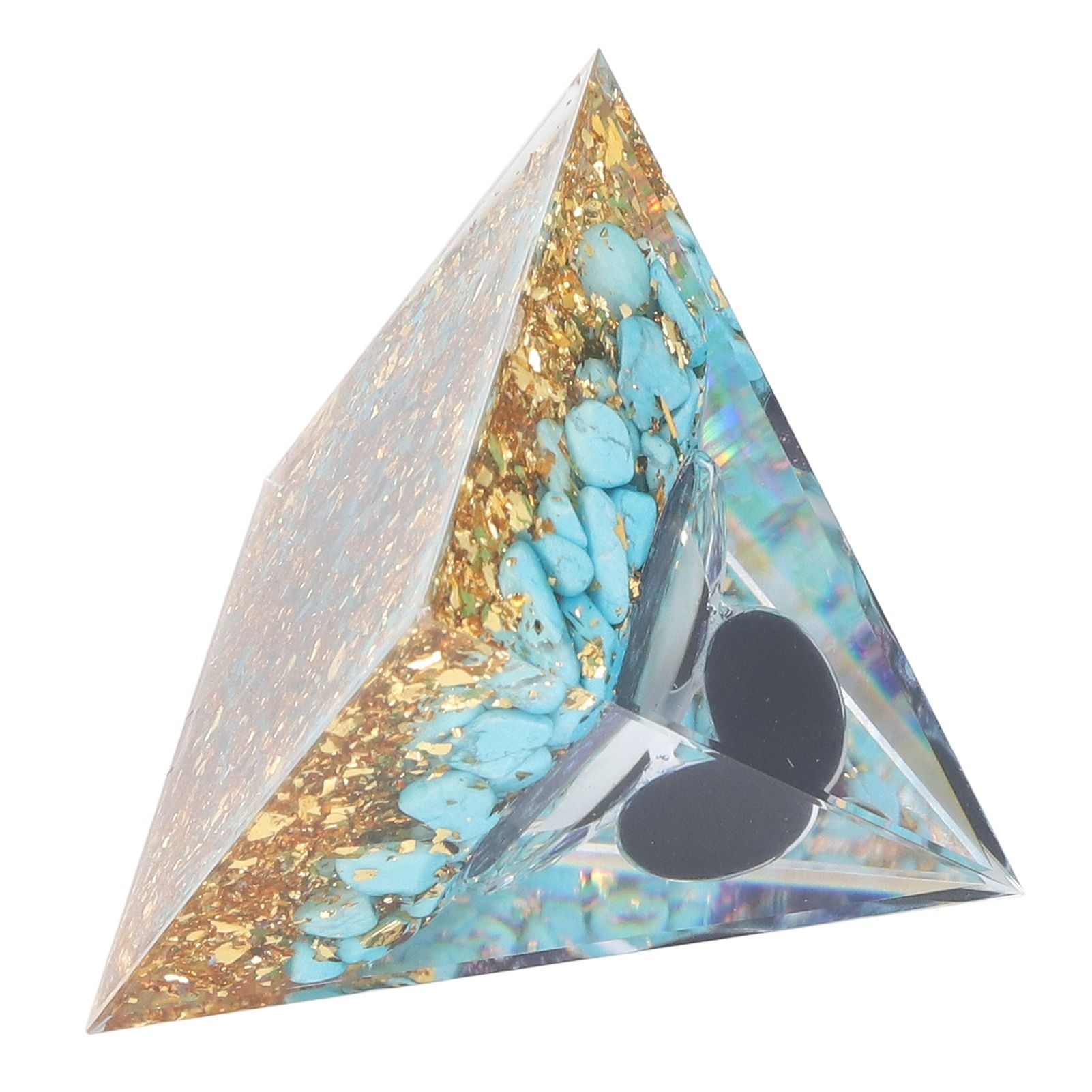 Orgone Pyramid Energy Healing Chakra Pyramid Promotes Mental Growth for Home Office Desktop Decoration V1294-YM0523-3115220007011