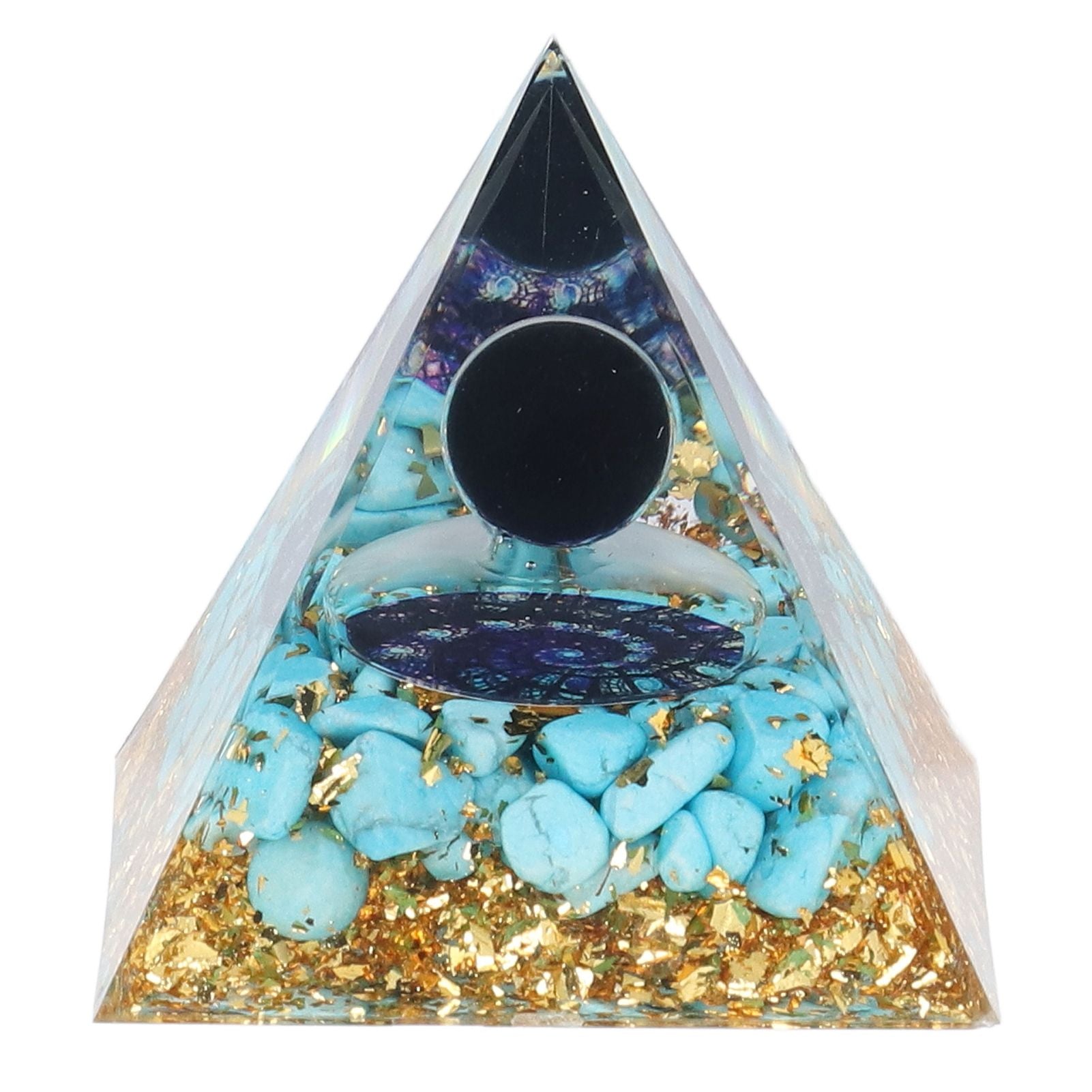 Orgone Pyramid Energy Healing Chakra Pyramid Promotes Mental Growth for Home Office Desktop Decoration V1294-YM0523-3115220007011