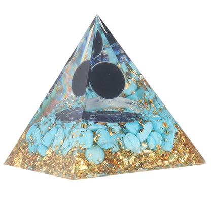 Orgone Pyramid Energy Healing Chakra Pyramid Promotes Mental Growth for Home Office Desktop Decoration V1294-YM0523-3115220007011