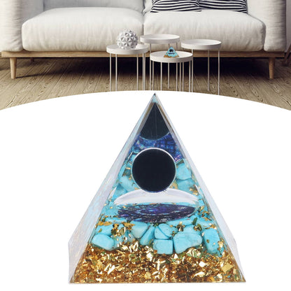 Orgone Pyramid Energy Healing Chakra Pyramid Promotes Mental Growth for Home Office Desktop Decoration V1294-YM0523-3115220007011