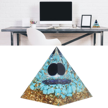 Orgone Pyramid Energy Healing Chakra Pyramid Promotes Mental Growth for Home Office Desktop Decoration V1294-YM0523-3115220007011