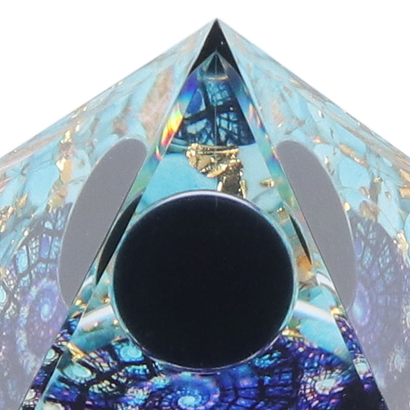 Orgone Pyramid Energy Healing Chakra Pyramid Promotes Mental Growth for Home Office Desktop Decoration V1294-YM0523-3115220007011