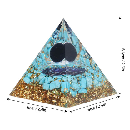 Orgone Pyramid Energy Healing Chakra Pyramid Promotes Mental Growth for Home Office Desktop Decoration V1294-YM0523-3115220007011