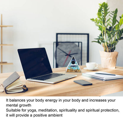 Orgone Pyramid Energy Healing Chakra Pyramid Promotes Mental Growth for Home Office Desktop Decoration V1294-YM0523-3115220007011