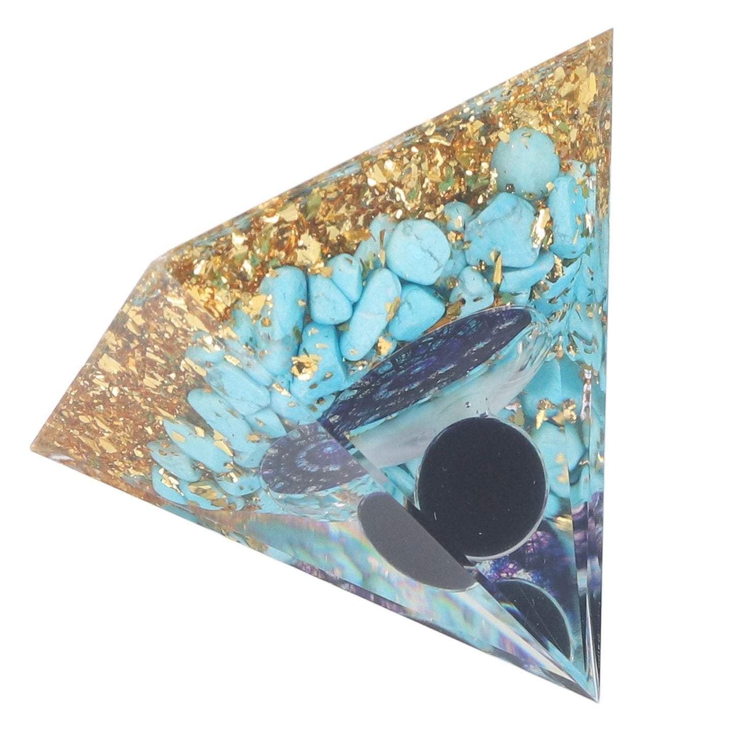 Orgone Pyramid Energy Healing Chakra Pyramid Promotes Mental Growth for Home Office Desktop Decoration V1294-YM0523-3115220007011