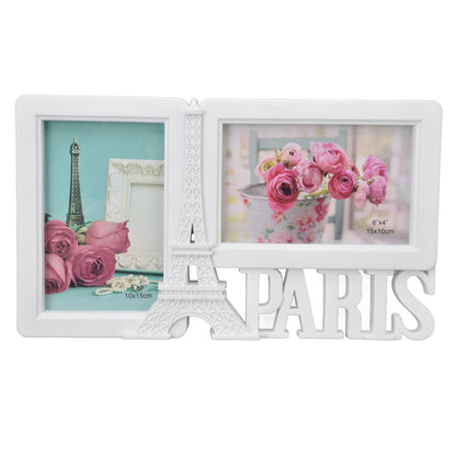 2PCS Rectangle Photo Frame Home Decorative Photo Frame 2 Hole Wedding Picture Frame for Bedroom Party V1294-YM0523-3115220008211