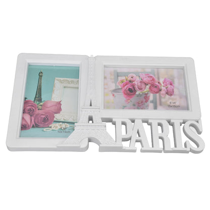 2PCS Rectangle Photo Frame Home Decorative Photo Frame 2 Hole Wedding Picture Frame for Bedroom Party V1294-YM0523-3115220008211