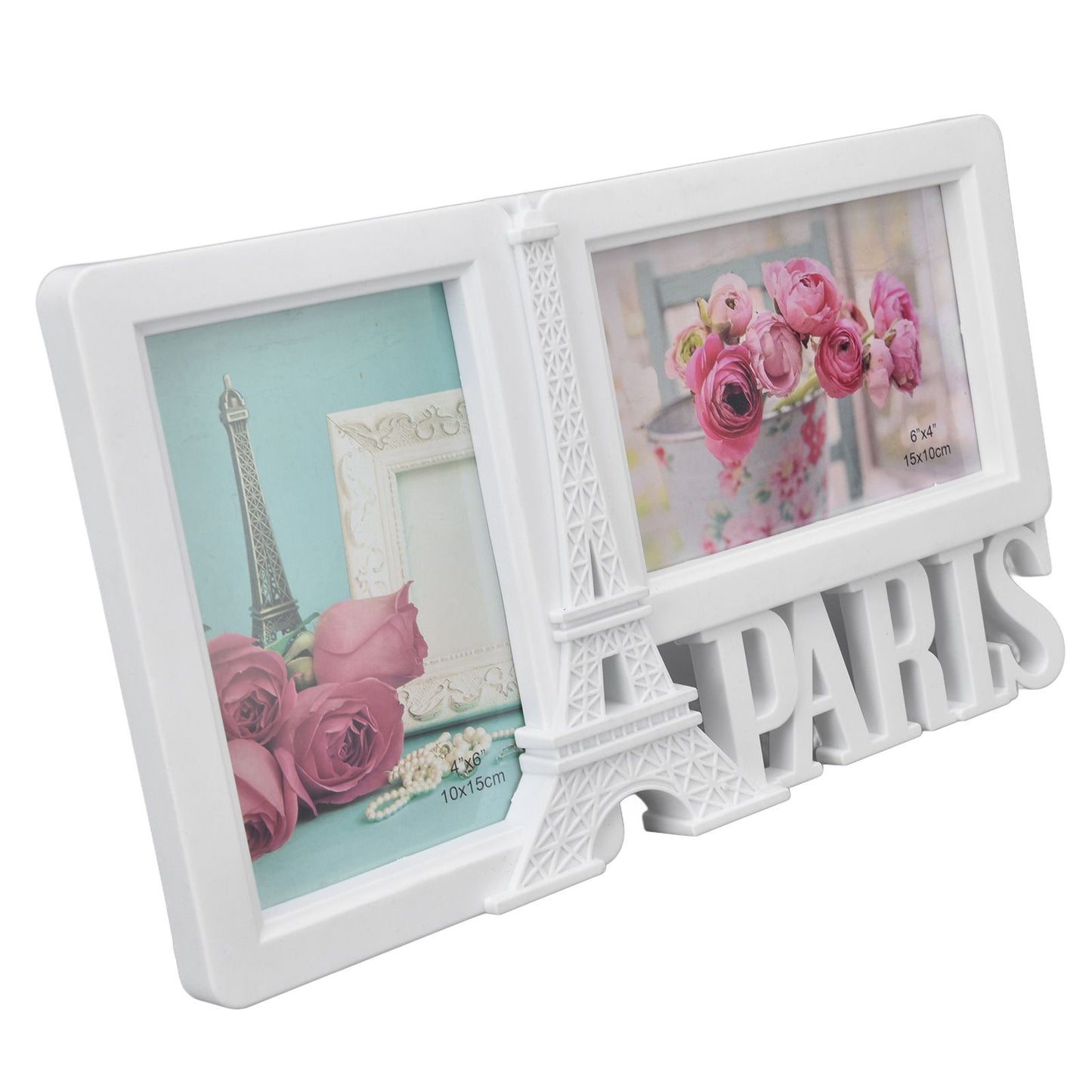 2PCS Rectangle Photo Frame Home Decorative Photo Frame 2 Hole Wedding Picture Frame for Bedroom Party V1294-YM0523-3115220008211