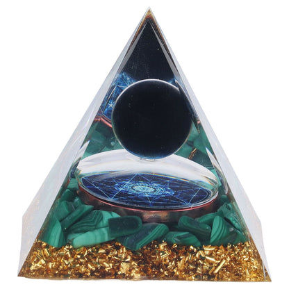 Orgone Pyramid Exquisite Healing Energized Gemstones Pyramids for Home Offices Bedroom V1294-YM0523-3115220008811