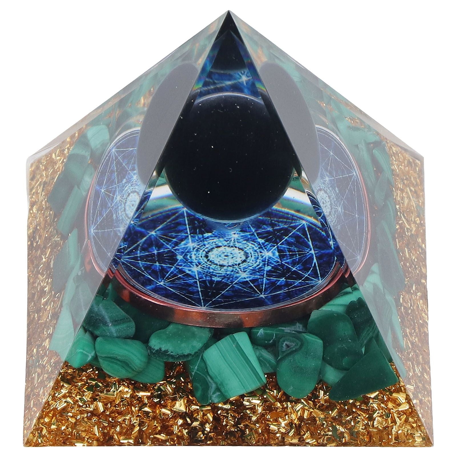 Orgone Pyramid Exquisite Healing Energized Gemstones Pyramids for Home Offices Bedroom V1294-YM0523-3115220008811