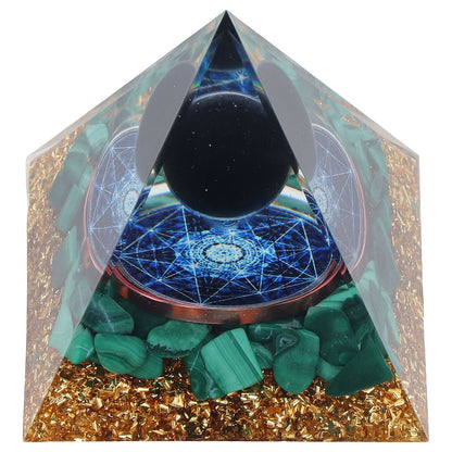 Orgone Pyramid Exquisite Healing Energized Gemstones Pyramids for Home Offices Bedroom V1294-YM0523-3115220008811