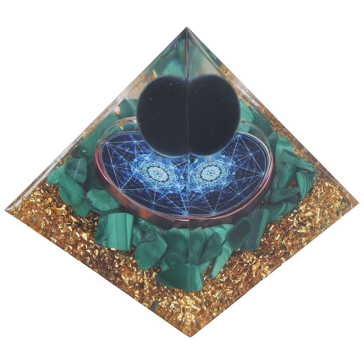 Orgone Pyramid Exquisite Healing Energized Gemstones Pyramids for Home Offices Bedroom V1294-YM0523-3115220008811
