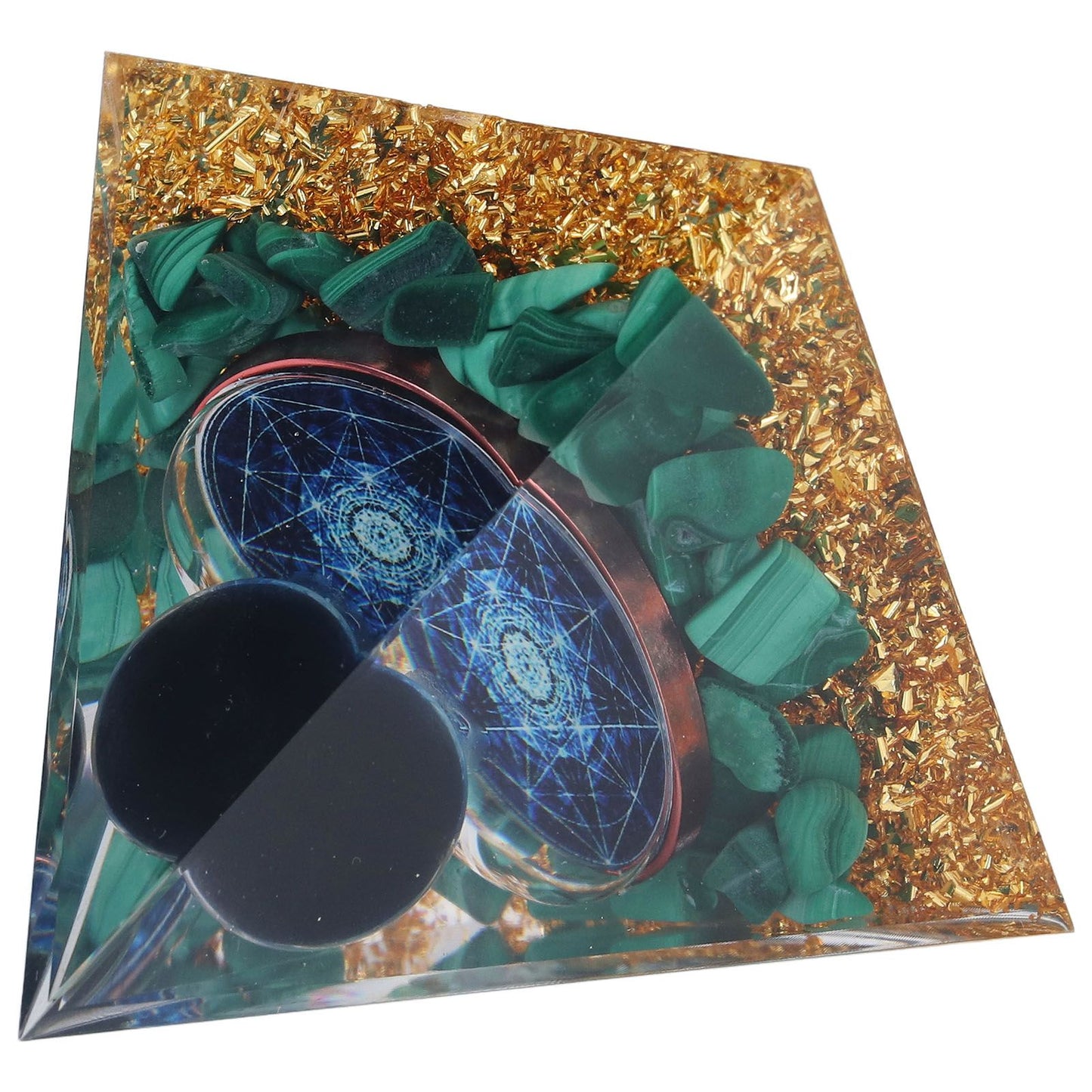 Orgone Pyramid Exquisite Healing Energized Gemstones Pyramids for Home Offices Bedroom V1294-YM0523-3115220008811