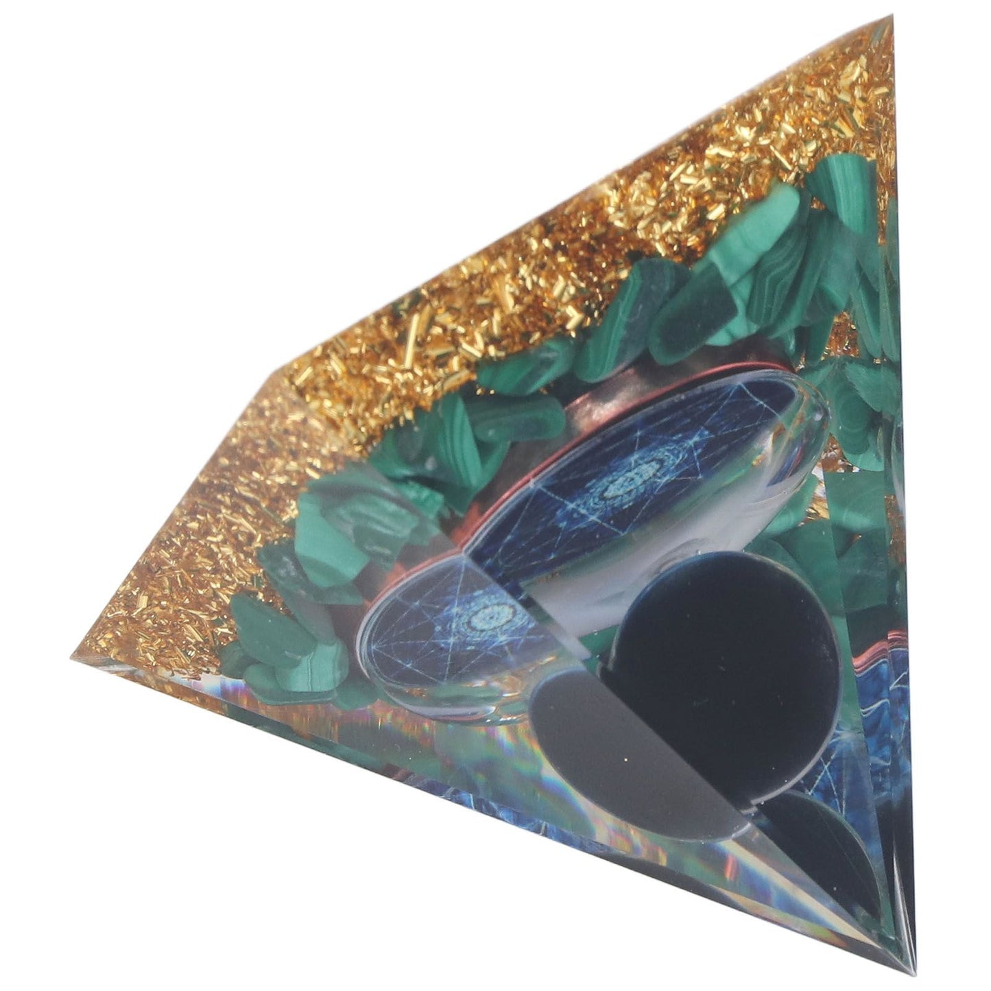 Orgone Pyramid Exquisite Healing Energized Gemstones Pyramids for Home Offices Bedroom V1294-YM0523-3115220008811