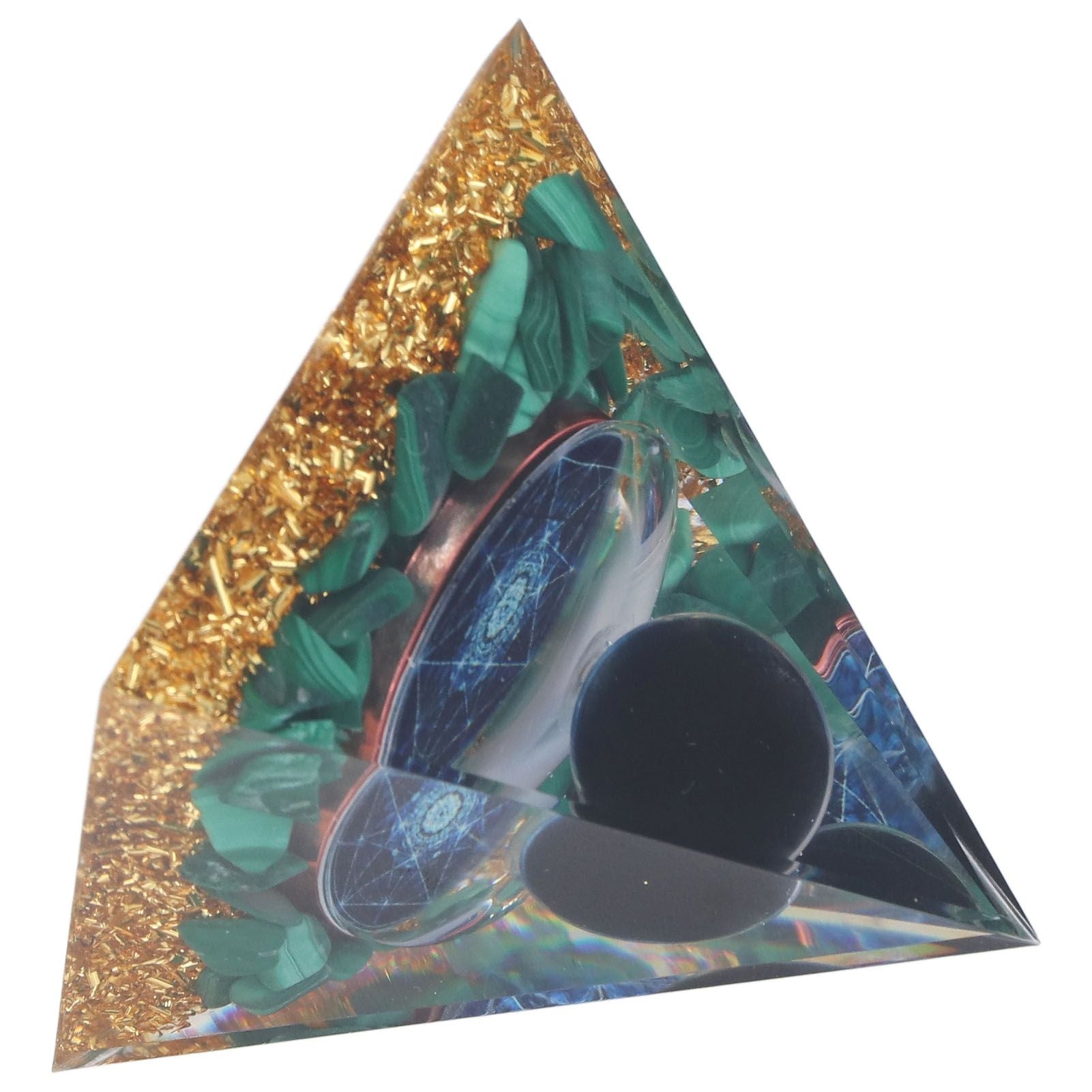 Orgone Pyramid Exquisite Healing Energized Gemstones Pyramids for Home Offices Bedroom V1294-YM0523-3115220008811