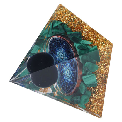 Orgone Pyramid Exquisite Healing Energized Gemstones Pyramids for Home Offices Bedroom V1294-YM0523-3115220008811