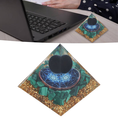 Orgone Pyramid Exquisite Healing Energized Gemstones Pyramids for Home Offices Bedroom V1294-YM0523-3115220008811