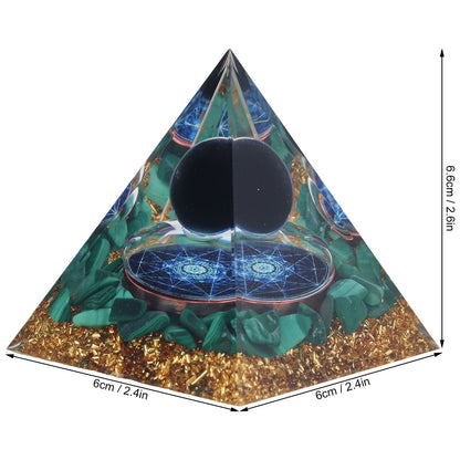 Orgone Pyramid Exquisite Healing Energized Gemstones Pyramids for Home Offices Bedroom V1294-YM0523-3115220008811