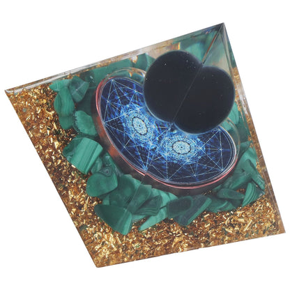 Orgone Pyramid Exquisite Healing Energized Gemstones Pyramids for Home Offices Bedroom V1294-YM0523-3115220008811