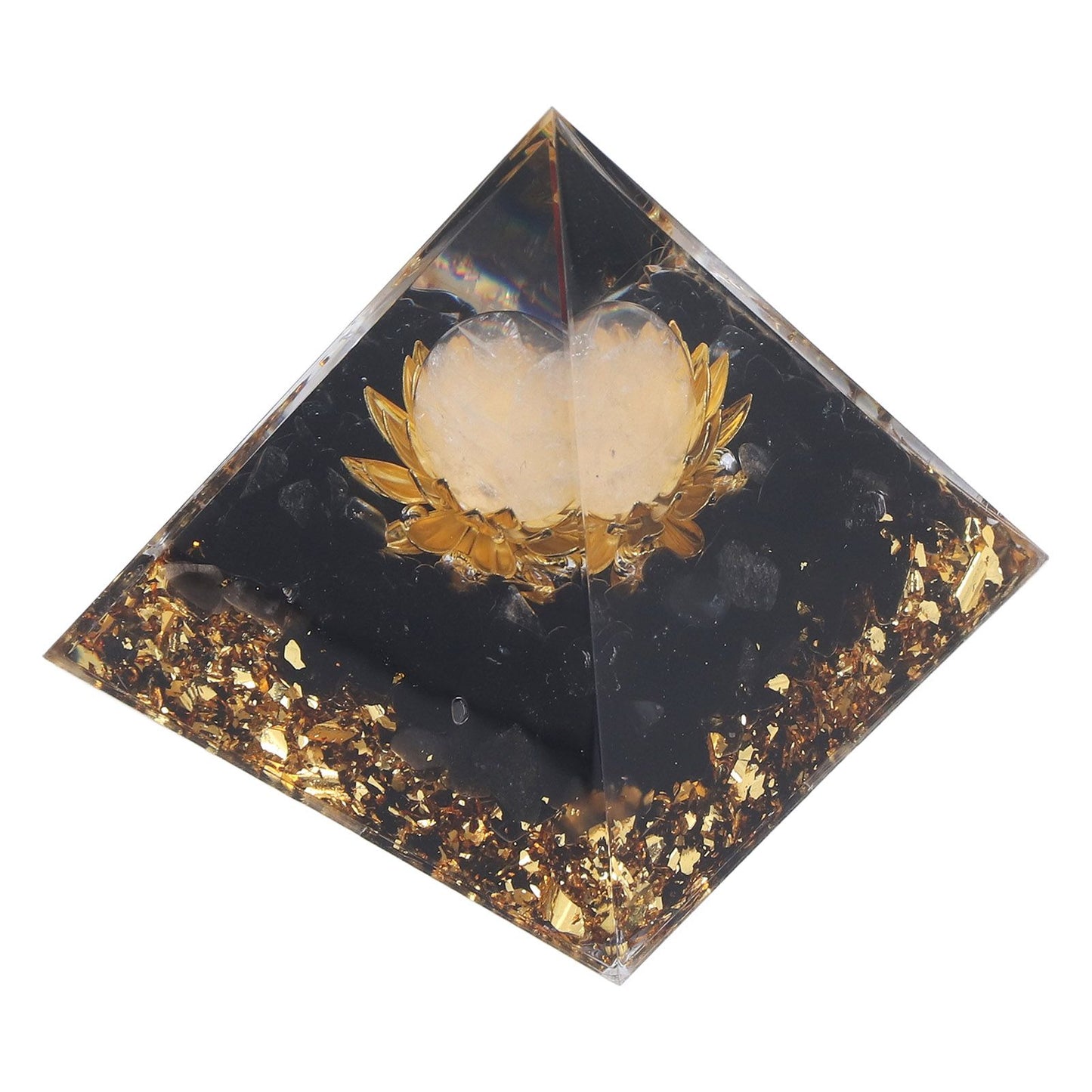 Orgone Healing Pyramid Energy Balancing Positive Power Stone Pyramid Decoration for Meditation Bedroom Office V1294-YM0523-3115220008911